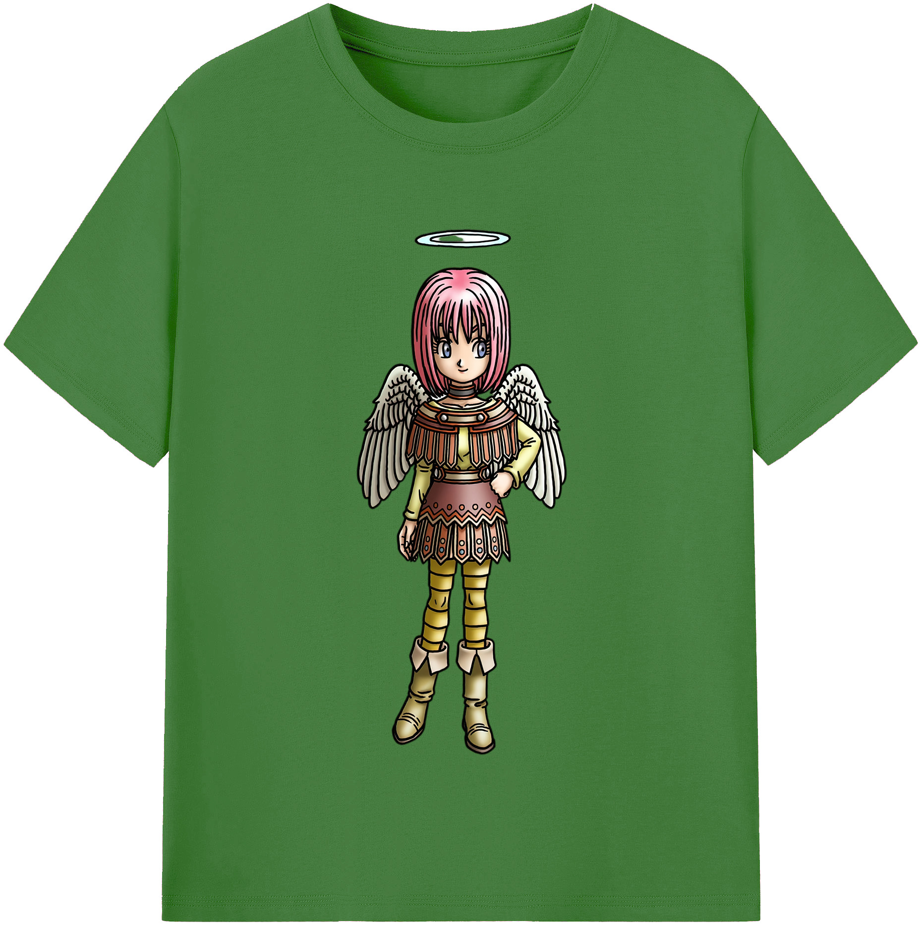 （画像用） ドラゴンクエスト Doragon Kuesuto Dragon Quest レディースカジュアルプリントTシャツ（綿100％）